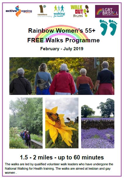 Over 55's lesbian and gay women's free walks programme