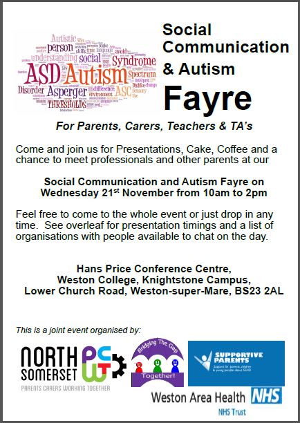 Wednesday 21 November 10am-2pm Hans Price Conference Centre, BS23 2AL