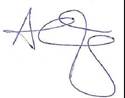 Councillor Asher Craig signature