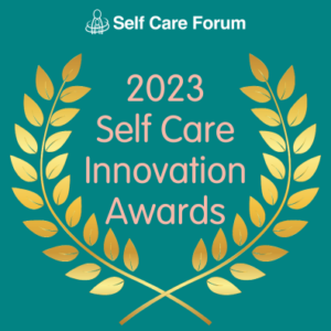 Logo for the 2023 Self Care Innovation Awards