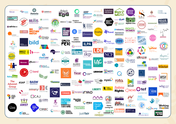 Logos of the 180+ organisations that have signed the Human Rights Day 2025 open letter.